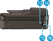 Графика – Изглед отзад на HP Officejet 4630 e-All-in-One series